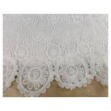 Women's White Lace Crochet Hollow Camisole Tank Top Size L - Brand New