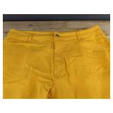 Women's Yellow Stretch Jeans Size 3XL - Brand New