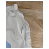 Blue and White Men's Button Down Short Sleeve Shirt and Short Set - Size M - Brand New
