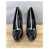 Elisabet Tang Women's Black Patent Leather Stilletto Heels Size 7 - Brand New