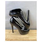 Elisabet Tang Women's Black Patent Leather Stilletto Heels Size 7 - Brand New