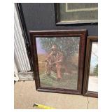 Original 16' x 22' Oil Landscape Painting and Framed Print *S