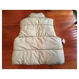 Fresh Sage & Dust Women's Puffer Vest, Size Medium - Brand New *S