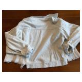 Altar'd State Women's Light Cream Striped Corduroy Jacket,  Size XS *S
