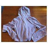 John Galt Women's Light Brown Hooded Zip Up Sweatshirt, Size 1SZ *S