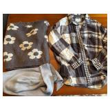 American Eagle Flannel Shirt, Altar'd State & John Galt Sweaters, Women's Size Small *S