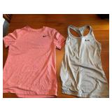 Nike Dri-Fit Women's Small T-Shirt and XS Racer Back Tank Top *S