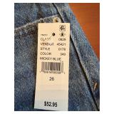 PACSUN Mickey Blue Denim Women's Size 26 Ivy High Rise Festival Shorts - $52.95 Retail - Brand New *S