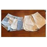 PacSun Patchwork Denim Women's Size 24 Shorts & Wild Fable Women's Size 00 Shorts *S