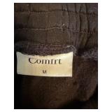 Gradual Gray Hooded Sweatshirt Women's Size Medium & Comfrt Women's Size Medium Black Sweatpants  *S