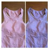Lululemon Women's Lavender & Pink Ribbed Tank Tops - Size Small *S