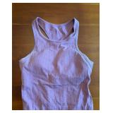 Lululemon Women's Lavender & Pink Ribbed Tank Tops - Size Small *S