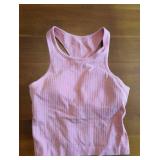 Lululemon Women's Lavender & Pink Ribbed Tank Tops - Size Small *S