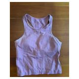 Lululemon Women's Lavender & Pink Ribbed Tank Tops - Size Small *S
