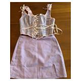 SHEIN Women's Size Medium Corset Top & Women's Medium Skirt *S