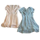 L.A. Hearts Women's Size Small Blue & White Polka Dot Dress *S