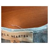 L.A. Hearts Women's Size Small Blue & White Polka Dot Dress *S