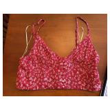 Princess Polly Women's Floral Bralette Size 6 & Socialite Striped Women's Wide-Leg Size Medium Romper Jump Suit *S