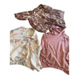 3 Women's Sweatshirts - Pink and Tie-Dyes *S