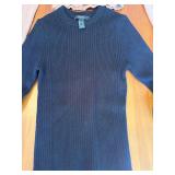 Forever 21 Black Ribbed Knit Women's Size Medium Sweater & L.A. Hearts Pink Cropped Knit Women's Size Small Top *S