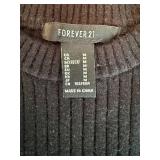 Forever 21 Black Ribbed Knit Women's Size Medium Sweater & L.A. Hearts Pink Cropped Knit Women's Size Small Top *S