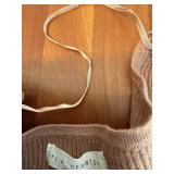 Forever 21 Black Ribbed Knit Women's Size Medium Sweater & L.A. Hearts Pink Cropped Knit Women's Size Small Top *S