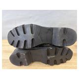 Black Lace-Up Men's Combat Boots - Size 8 *S