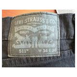 Levi's 511 Men's Jeans 34 x 36 - 2 Total *S