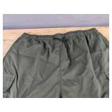 4 Pairs Men's Elastic Waist Cargo Shorts Size XXL Green, Black, Grey, Tan - Brand New