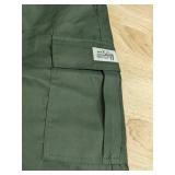 4 Pairs Men's Elastic Waist Cargo Shorts Size XXL Green, Black, Grey, Tan - Brand New