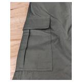 4 Pairs Men's Elastic Waist Cargo Shorts Size XXL Green, Black, Grey, Tan - Brand New