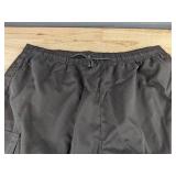 4 Pairs Men's Elastic Waist Cargo Shorts Size XXL Green, Black, Grey, Tan - Brand New
