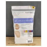 Ellen Tracy Essentials Seamless Brief Size Women's M Beige, 5 Pack - Brand New