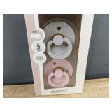 Member's Mark Baby Organic Sleep & Play Size 6 Months, 3 Pack and BIBS Round Pacifiers Size 2, 2 Pack - Brand New