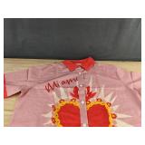 Men's Short Set Size Medium Rose & Yellow Floral Heart - Brand New