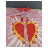 Men's Short Set Size Medium Rose & Yellow Floral Heart - Brand New