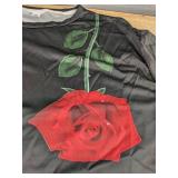 Women's Rose Print Short Set Size 5XL - Brand New