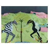Pink Horse Print Spaghetti Strap Long Dress Size Women's Large - Brand New