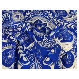 Men's Blue Floral Button-Up Long-Sleeve Shirt Size Large - Brand New
