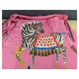 Women's Pink & Brown Zebra Cover-Up Robe Size Small - Brand New