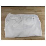 Women's White Bell Bottom Polyester Pants Size Large - Brand New