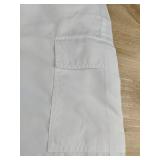 Women's White Bell Bottom Polyester Pants Size Large - Brand New