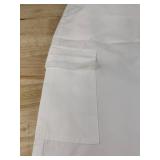 Women's White Bell Bottom Polyester Pants Size Large - Brand New