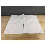 Women's White Bell Bottom Polyester Pants Size Large - Brand New