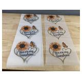 18 Hot Transfer Stickers You Are My Sunshine Iron-On Decals 5.75' x 6.75' - Brand New