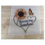 18 Hot Transfer Stickers You Are My Sunshine Iron-On Decals 5.75' x 6.75' - Brand New