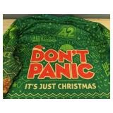 Red and Green Don't Panic It's Just Christmas Sweatshirt Unisex Size 3XL - Brand New