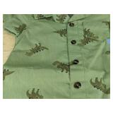 Carter's Zip-Up 1-Piece Jumpsuit, Fleece Footie Pajama, and Green Dino Romper Size 9 Month - Brand New