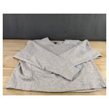 Express Women's Long Sleeve Top Light Gray Size Large, $58 Retail - Brand New