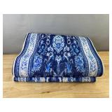Blue and White Pattern Runner Rug 136' x 20' - Brand New